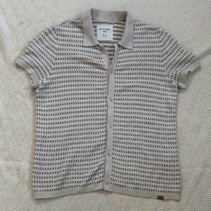 Abercrombie Kids Beige and Cream Knit Top